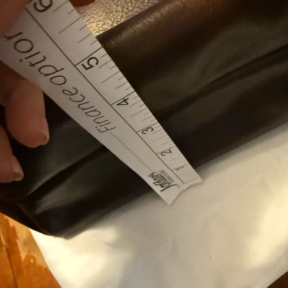 Portland Leather Goods Brown Leather North South Tote Bag - Picture 7 of 7